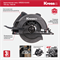 Циркулярная пила Kress KU420 190мм, 1400 Вт, без диска, коробка - фото 330462