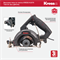 Дисковая пила по плитке Kress KU076 1400 Вт без диска, коробка - фото 330496