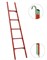 Диэлектрическая приставная лестница Диэлектрик 5 ступеней ЛСПД-2,0 Мг К мягкий грунт+крюки - фото 338725
