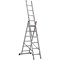 Трехсекционная алюминиевая лестница-стремянка CAGSAN TS6107 3х7 - фото 347624