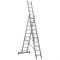 Трехсекционная алюминиевая лестница-стремянка CAGSAN TS211 3х11 - фото 347668
