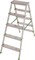 Двухсторонняя алюминиевая стремянка Sarayli 2x5 ступеней 3105 - фото 350216