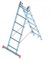 Алюминиевая двухсекционная лестница Sarayli 2x6 ступеней 4206 - фото 350323
