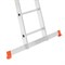 Алюминиевая трехсекционная лестница Sarayli 3x10 ступеней 4310 - фото 350555