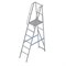 Алюминиевая лестница-платформа Мегал фиксированной высоты с шипами ЛПФВА Н=1,2-1 - фото 377201
