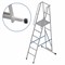 Алюминиевая лестница-платформа Мегал фиксированной высоты с траверсой ЛПФВА Н=1,8-4 - фото 377303