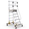 Промышленная алюминиевая лестница-платформа CAGSAN RD0012 - 1,5м 4+1 - фото 382354