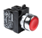 Нажимная кнопка EMAS с подсветкой красный светодиод 12-30V AC/DC, красная (2НО) CM161DK - фото 385692