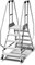 Двусторонняя передвижная лестница-платформа Krause Stabilo с высоким ограждением 2x5 820754 - фото 386457