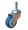Колесо аппаратное поворотное TOR SCtv 25 50 мм с болтом (синяя резина) - фото 395889