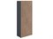 Шкаф ПРАКТИК NW 2080/4 закрытый темный орех/антрацит К35599362017 - фото 709628