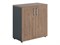 Шкаф ПРАКТИК NW 0880 закрытый темный орех/антрацит К35599370817 - фото 709634