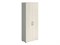 Шкаф ПРАКТИК NW 2080 закрытый белое дерево/серый К35599372018 - фото 709647