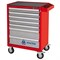 Тележка инструментальная, 7 выдвижных ящиков, "ОПТИМА", красная МАСТАК 521-07581MR 521-07581MR - фото 716447
