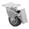 Колесо поворотное с тормозом D 50 мм, крепление  платформенное Сибртех 68719 - фото 728653