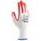Перчатки полиэфирные с рельефным покрытием из нат латекса, 15 класс вязки, 57 г Сибртех 67767 - фото 729408