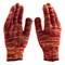 Перчатки трикотажные усиленные, гелевое ПВХ-покрытие, 7 класс, красно-желтый меланж Сибртех 68181 - фото 730262