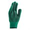 Перчатки трикотажные усиленные, гелевое ПВХ-покрытие, 7 класс, зеленые Сибртех 68184 - фото 730278