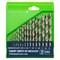 Набор сверл по металлу, 1-10 мм, (через 0.5 мм) HSS 19 шт, пластиковая коробка, цилиндрический хвостовик Сибртех 723887 - фото 732786