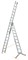 Алюминиевая трехсекционная лестница Эйфель Ювелир 3х9 - фото 73326