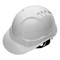 Каска защитная из ударопрочной пластмассы, белая Сибртех 89114 - фото 733835