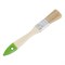 Кисть плоская 20 мм, натуральная щетина, деревянная ручка Сибртех 82260 - фото 733926