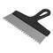 Шпатель из нержавеющей стали, 250 мм, зуб 6 х 6 мм, пластмассовая ручка Сибртех 85465 - фото 734996