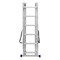 Лестница, 3 х 6 ступеней, алюминиевая, трехсекционная, Сибртех 97816 - фото 736991