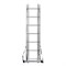 Лестница, 3 х 7 ступеней, алюминиевая, трехсекционная, Сибртех 97817 - фото 737004