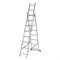 Лестница, 3 х 8 ступеней, алюминиевая, трехсекционная, Сибртех 97818 - фото 737013