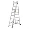 Лестница, 3 х 8 ступеней, алюминиевая, трехсекционная, Сибртех 97818 - фото 737014