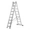 Лестница, 3 х 9 ступеней, алюминиевая, трехсекционная, Сибртех 97819 - фото 737032