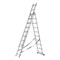 Лестница, 3 х 10 ступеней, алюминиевая, трехсекционная, Сибртех 97820 - фото 737046