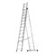 Лестница, 3 х 13 ступеней, алюминиевая, трехсекционная, Сибртех 97823 - фото 737061
