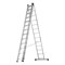 Лестница, 3 х 13 ступеней, алюминиевая, трехсекционная, Сибртех 97823 - фото 737062