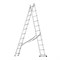 Лестница, 2 х 11 ступеней, алюминиевая, двухсекционная, Сибртех 97911 - фото 737132