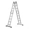 Лестница шарнирная алюминиевая, 2 х 4 + 2 х 5, Сибртех 97884 - фото 737197