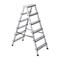 Стремянка двусторонняя 6 ступеней, алюминиевая, Сибртех 97926 - фото 737872