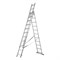 Лестница, 3 х 11 ступеней, алюминиевая, трехсекционная, Сибртех 97821 - фото 738572