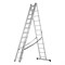Лестница, 3 х 12 ступеней, алюминиевая, трехсекционная, Сибртех 97822 - фото 738588