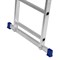 Лестница, 3 х 14 ступеней, алюминиевая, трехсекционная, Сибртех 97824 - фото 738609
