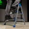 Стремянка двухсторонняя 3 ступени, сталь профиль, стальные ступени, Сибртех 97983 - фото 738779