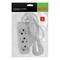 Удлинитель бытовой 3 м, 10A, тип УХз10, с заземлением, 3 розетки Сибртех 96066 - фото 738846