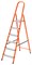 Стальная стремянка Сибртех оранжевая 6 ступеней 97966 - фото 740146