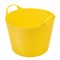 Ведро гибкое сверхпрочное, 28 л, желтое, Сибртех 67513 - фото 740476