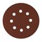 Круг абразивный на ворсовой подложке под "липучку", перфорированный, P 150, 125 мм, 5 шт Сибртех 738077 - фото 741683