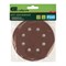 Круг абразивный на ворсовой подложке под "липучку", перфорированный, P 240, 125 мм, 5 шт Сибртех 738117 - фото 741704