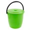 Ведро пластмассовое круглое 13 л, с крышкой, Light Elfe 92940 - фото 741893