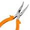 Длинногубцы изогнутые Classic, 160 мм, шлифованные, пластмассовые рукоятки Sparta 17411 - фото 747926