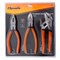 Набор губцевого инструмента №2, 3 предмета: плоскогубцы, бокорезы, клещи переставные Sparta 13545 - фото 748683